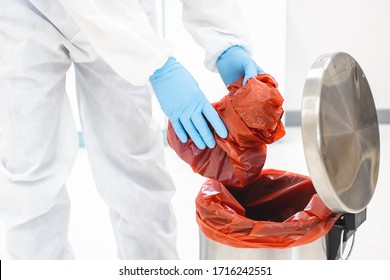 The virus protection package for medical personnel also applies to infected patients. PPE is managing infectious waste. - Powered by Shutterstock