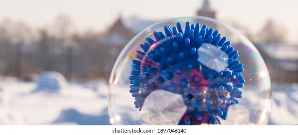 Virus in the soap bubble.