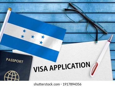 Visa Application Form Flag Honduras Stock Photo 1917894356 Shutterstock   Visa Application Form Flag Honduras 260nw 1917894356 