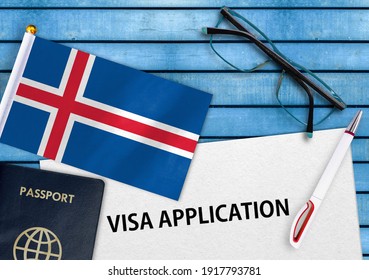 Visa Application Form Flag Iceland Stock Photo 1917793781 Shutterstock   Visa Application Form Flag Iceland 260nw 1917793781 