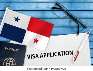 142 Panama Visa Images Stock Photos Vectors Shutterstock   Visa Application Form Flag Panama 260nw 1928164928 