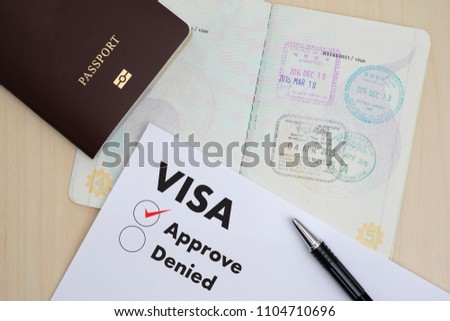 visa application form travel immigration document の写真素材 今
