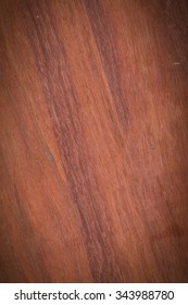 The visible surface of the wood grain.