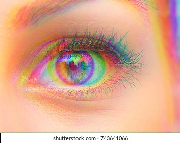 Colourful Eyes High Res Stock Images Shutterstock https www shutterstock com image photo vision 3d 743641066