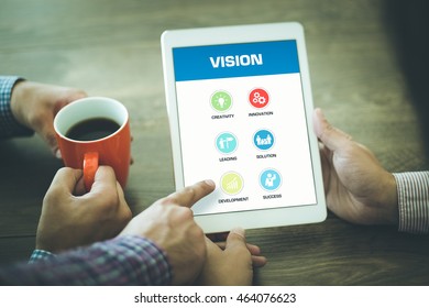 Vision Concept on Tablet PC Screen