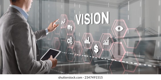 Vision Direction Future Business Inspiration Motivation Concept - Shutterstock ID 2347491515