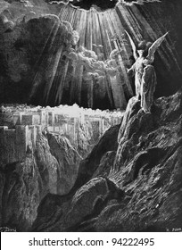 Vision Of The New Jerusalem. 1) Le Sainte Bible: Traduction Nouvelle Selon La Vulgate Par Mm. J.-J. Bourasse Et P. Janvier. Tours: Alfred Mame Et Fils. 2) 1866 3) France 4) Gustave Doré