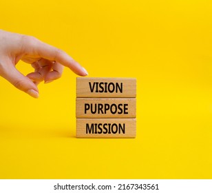 Vision Purpose Mission Symbol Concept Word Stock Photo 2167343561 ...