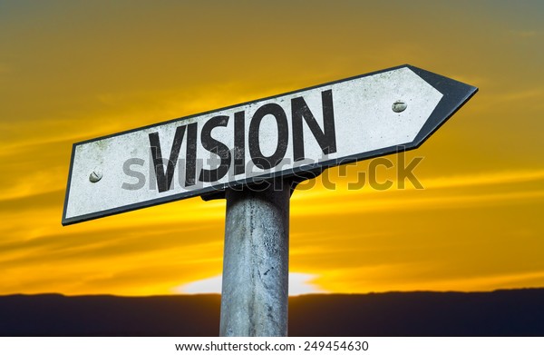 Vision Sign Sunset Background Stock Photo 249454630 | Shutterstock