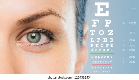vision test chart - Powered by Shutterstock