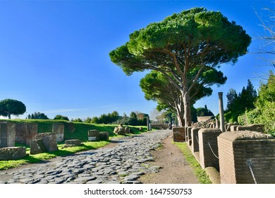 Ein Besuch in Ostia antica, einer alten römischen Stadt