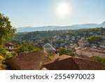 Visit Safranbolu background photo. Safranbolu view from Hidirlik Hill at sunset.