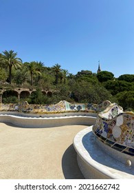 Visiting The Park Güell, Barcelona, Spain