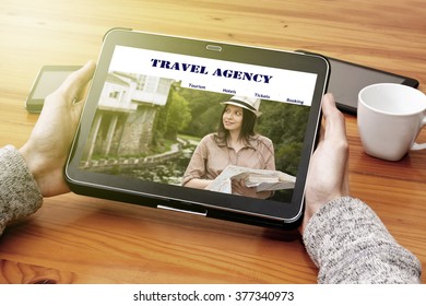 Visiting The Website Online Travel Agency