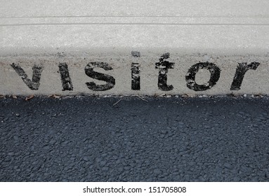 Visitor Curb Parking Sign