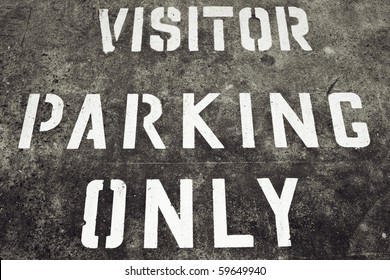 Visitor Parking Only Sign