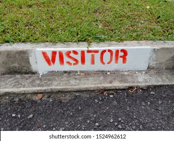 Visitor Parking Sign At Residence Park