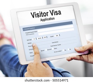 Visitor Visa Application Form Concept