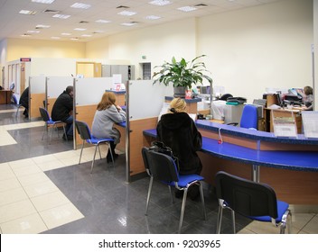 visitors in bank