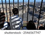 Visitors on the top of Saint Peter