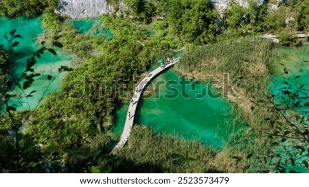 Similar – Image, Stock Photo Plitvice Lakes National Park is one of the oldest and largest national parks in Croatia. This photo is taken in July, 2023.