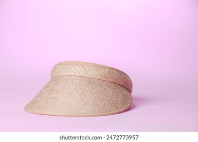 Visor on pink background. Visor concept. Feminine product concept. Copy space. - Powered by Shutterstock