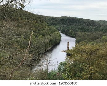 Vista On Trail Above Lehigh Gorge