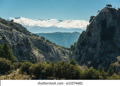 Vista Over Sierra Nevada National Park, Spain