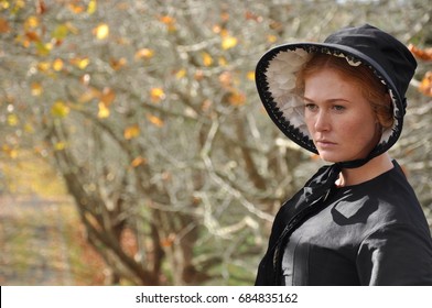 Vistorian Woman Wearing Bonnet