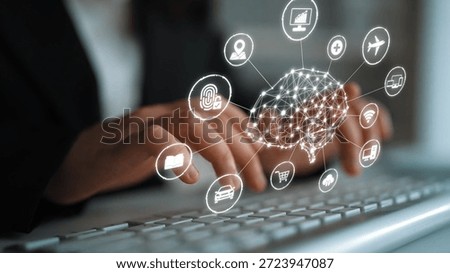 A visual of artificial intelligence network connecting AI, network, and system across a structured digital platform for seamless AI communication Marrow
