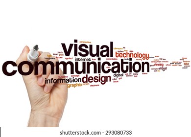 Visual Communication Word Cloud Concept With Technology Digital Related Tags