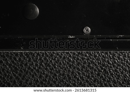 Visual poetry from aged camera elements in macro expression