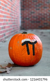 A Visual Pun For Pumpkin Pie On A Halloween Pumpkin