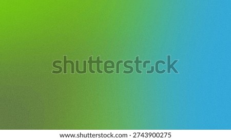 A visually appealing gradient background transitioning smoothly from a lively green on the left to a serene blue on the right. The surface features a fine grain texture adding depth and a.