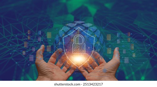 A visually striking security wallpaper featuring key concept elements of digital security, data protection, and secure access, perfect for representing cybersecurity and network defense themes - Powered by Shutterstock - Get 15% off with code: PIKWIZARD15