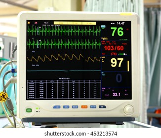 Vital Signs Monitor Hospital Stock Photo 453213574 | Shutterstock