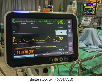 Vital Signs Monitoring Display In ICU