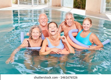 Vitale Group Seniors In The Swimming Pool Is Doing Water Aerobics Rehab Course