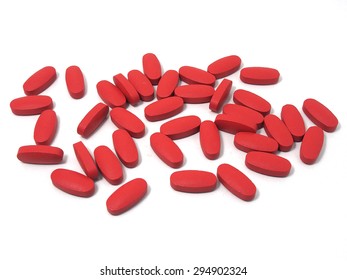 Vitamin Red Tablets Zinc Nutrition Supplements