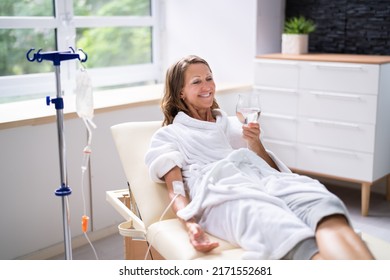 Vitamin Therapy Iv Drip Infusion In Women Blood