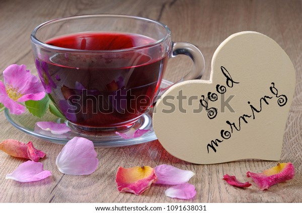 Vitamins Tea Good Morning Hibiscus Tea Stock Photo Edit Now