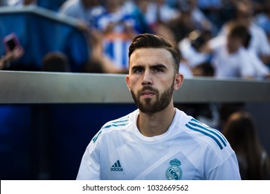 VITORIA, SPAIN - SEPTEMBER 23, 2017: Borja Mayoral, Real Madrid Player, During A Spanish League Match Between Alaves And Real Madrid