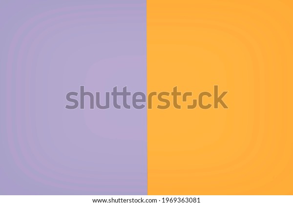 Vivid background divided in half with violet and orange\
colors 