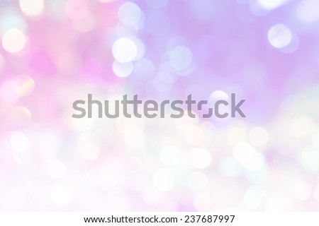 vivid bokeh in soft color style for background of Christmas light