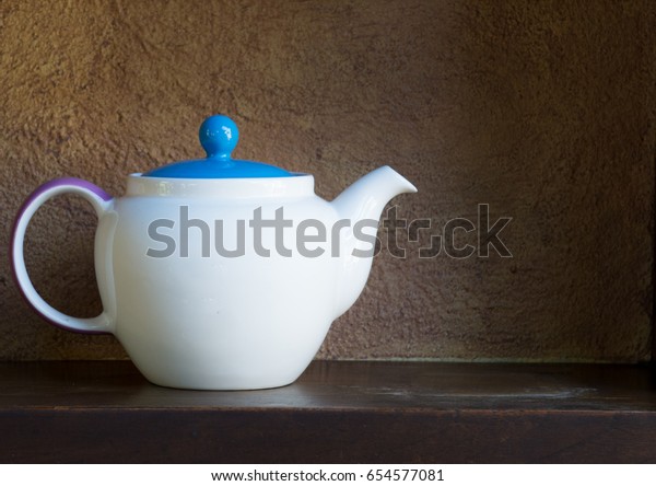 Vivid Color Tea Ceramic Pot Decoration Stock Image Download Now