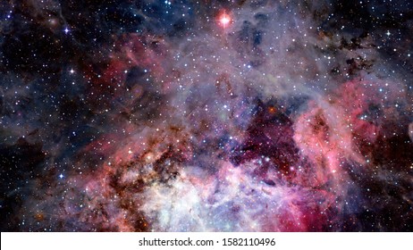 Vivid space nebula - supernova remnant. Elements of this image furnished by NASA