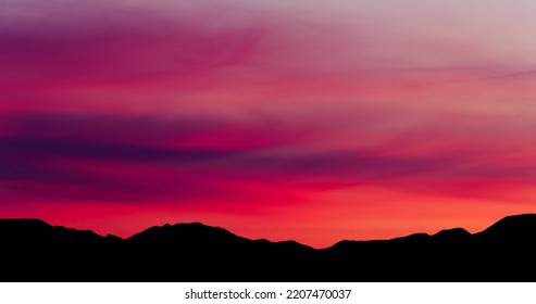 Vivid Sunset In Death Valley National Park