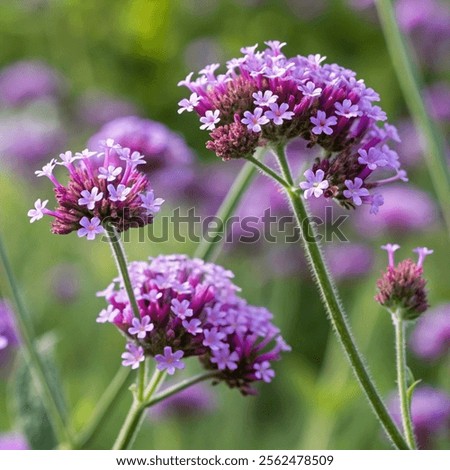 Similar – Image, Stock Photo Garden verbena in a flower box