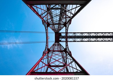 Vizcaya Bridge Structure In Bilbao, Spain