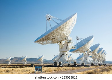 VLA (Very Large Array) - a group of radio telescopes in New Mexico (USA) - Shutterstock ID 133083815